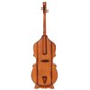 Vintiquewise 6.5 Feet Tall Violin, 3 Shelf Large Violin Shaped Cabinet With Door QI003769